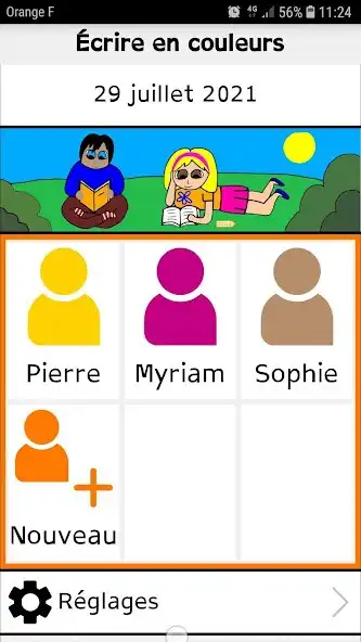 Play Écrire en Couleurs  and enjoy Écrire en Couleurs with UptoPlay