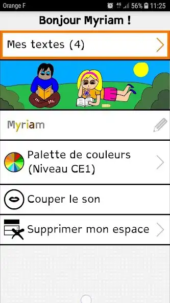 Play Écrire en Couleurs as an online game Écrire en Couleurs with UptoPlay