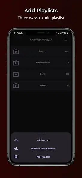 Play Crispy - IPTV  M3U Player as an online game Crispy - IPTV  M3U Player with UptoPlay