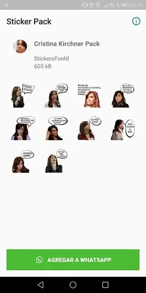 Play Cristina Kirchner Stickers as an online game Cristina Kirchner Stickers with UptoPlay