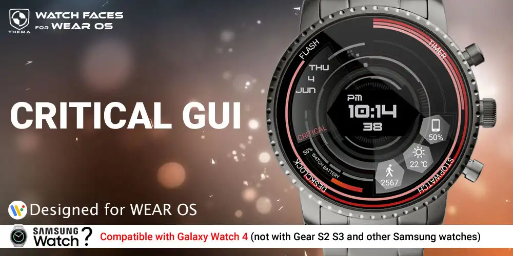 Play Critical GUI Watch Face  and enjoy Critical GUI Watch Face with UptoPlay