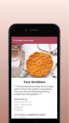 Play Crochet One Hour App- free crochet patterns as an online game Crochet One Hour App- free crochet patterns with UptoPlay