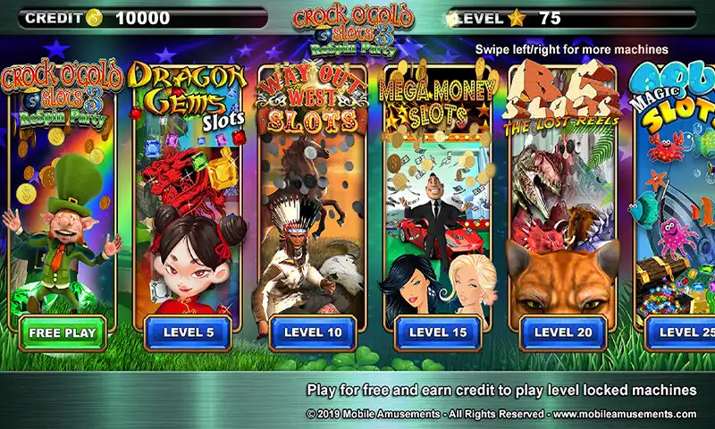 Play Crock OGold Party Slots 3  and enjoy Crock OGold Party Slots 3 with UptoPlay
