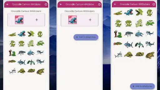 Play Crocodile Cartoon WAStickers  and enjoy Crocodile Cartoon WAStickers with UptoPlay