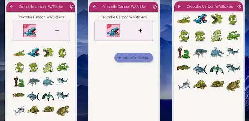 Play Crocodile Cartoon WAStickers as an online game Crocodile Cartoon WAStickers with UptoPlay