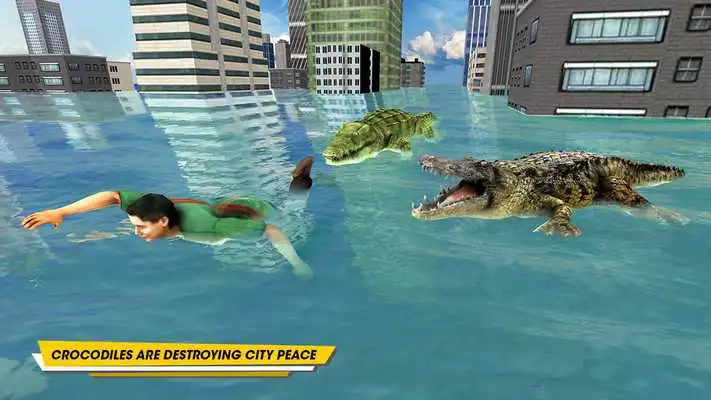 Play Crocodile Hunting Attack City Simulator