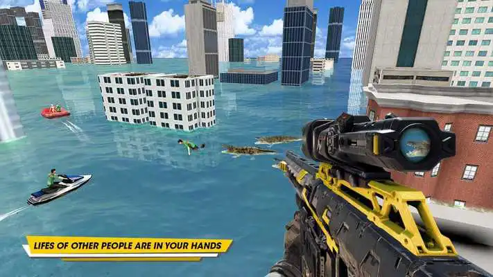 Play Crocodile Hunting Attack City Simulator