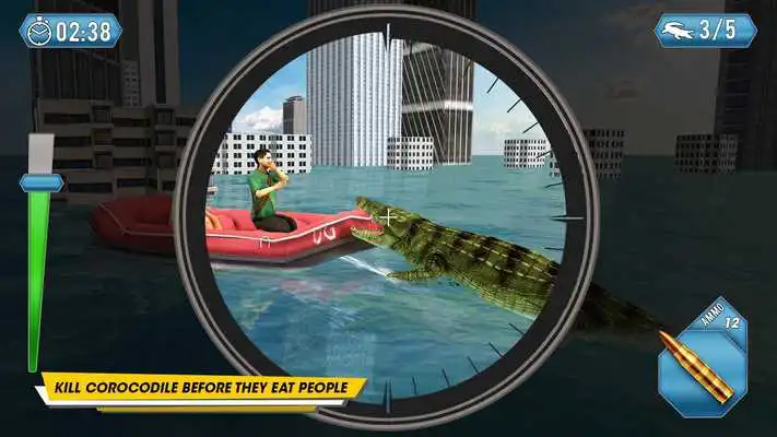 Play Crocodile Hunting Attack City Simulator