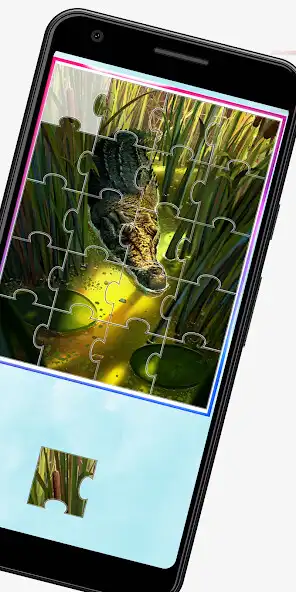 Play Crocodile Puzzle game as an online game Crocodile Puzzle game with UptoPlay
