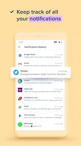 Play Crono: A Personal Notification Center Companion as an online game Crono: A Personal Notification Center Companion with UptoPlay