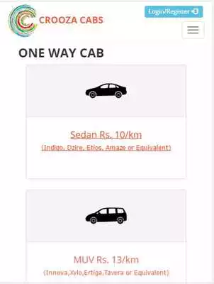 Play Crooza Cabs - Intercity Oneway