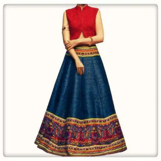 Play Crop Tops and Long Skirt Designs APK