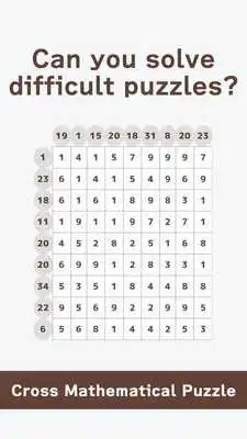 Play Cross Mathematical Puzzle