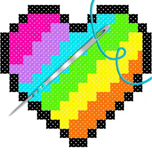 Free play online Cross Stitch - Adult Coloring By Number Book Pages APK