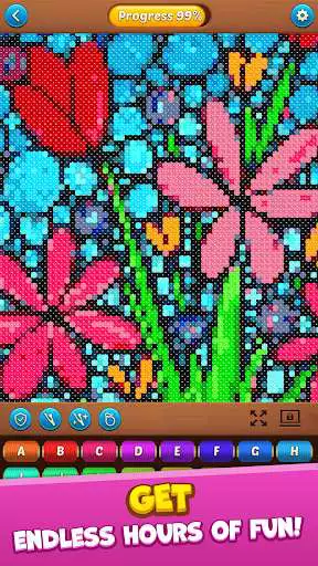 Play Cross Stitch Coloring Art  and enjoy Cross Stitch Coloring Art with UptoPlay