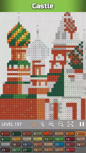 Play Cross Stitch Coloring  and enjoy Cross Stitch Coloring with UptoPlay