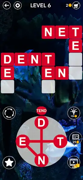 Play Crossword Bookworm: WordCross+ as an online game Crossword Bookworm: WordCross+ with UptoPlay