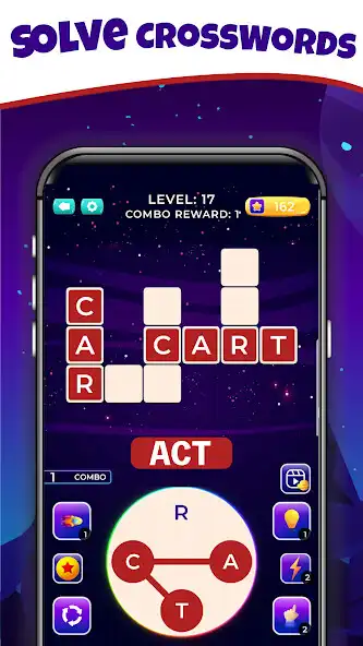 Play CrossWord puzzle - CosmiCross as an online game CrossWord puzzle - CosmiCross with UptoPlay