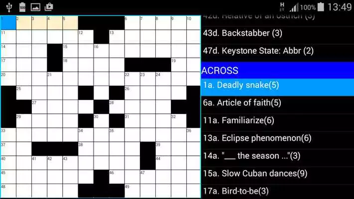 Play Crosswords US Style : ACE Vol1