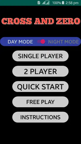 Play Cross Zero game : Tic Tac Toe as an online game Cross Zero game : Tic Tac Toe with UptoPlay