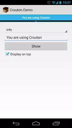 Play Crouton Demo Application  and enjoy Crouton Demo Application with UptoPlay