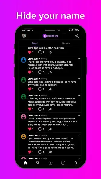 Play Crowdbuzz- anonymous  privacy  and enjoy Crowdbuzz- anonymous  privacy with UptoPlay