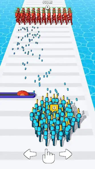 Play Crowd Gun Run as an online game Crowd Gun Run with UptoPlay