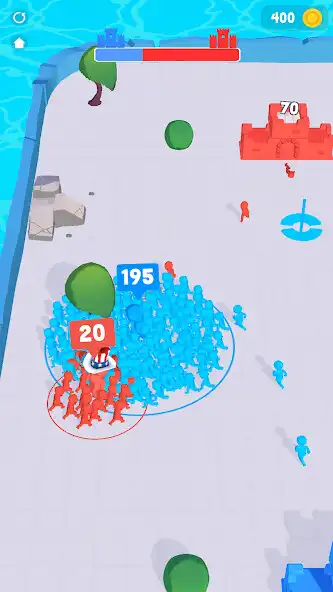 Play Crowd King: Stickman Defense as an online game Crowd King: Stickman Defense with UptoPlay