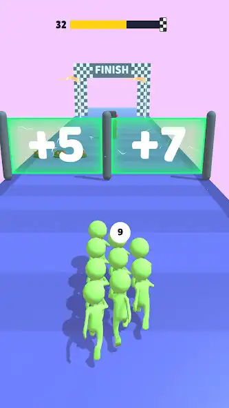 Play Crowd Run as an online game Crowd Run with UptoPlay