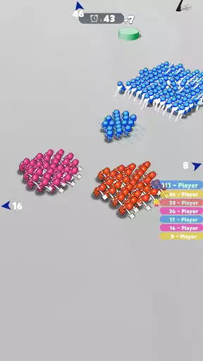 Play Crowd War 3D as an online game Crowd War 3D with UptoPlay