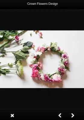 Play crown flowers design