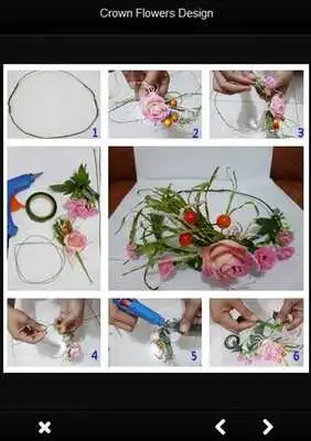 Play crown flowers design