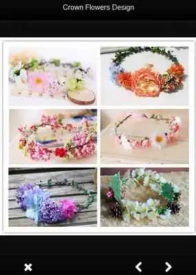 Play crown flowers design
