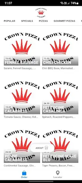 Play Crown Pizza and Ribs  and enjoy Crown Pizza and Ribs with UptoPlay