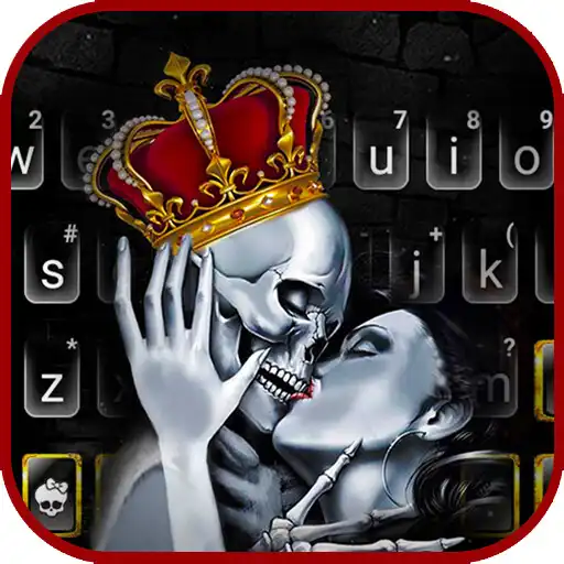 Play Crown Skull Kiss Keyboard Theme APK