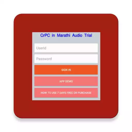 Free play online CrPC in Marathi Audio Trial APK