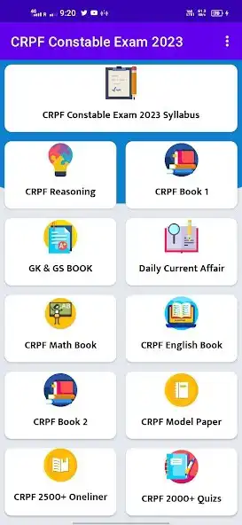 Play CRPF Constable Exam Book 2023 as an online game CRPF Constable Exam Book 2023 with UptoPlay