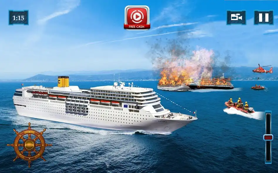 Play Cruise Ship Driving Simulator 2020 as an online game Cruise Ship Driving Simulator 2020 with UptoPlay