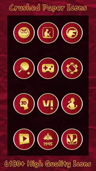Play Crushed Paper - Golden Red Ico as an online game Crushed Paper - Golden Red Ico with UptoPlay
