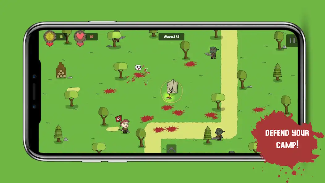 Play CrushThem - Wave Survival as an online game CrushThem - Wave Survival with UptoPlay