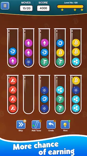 Play Crypto Ball Sort Earn BTC ETH  and enjoy Crypto Ball Sort Earn BTC ETH with UptoPlay