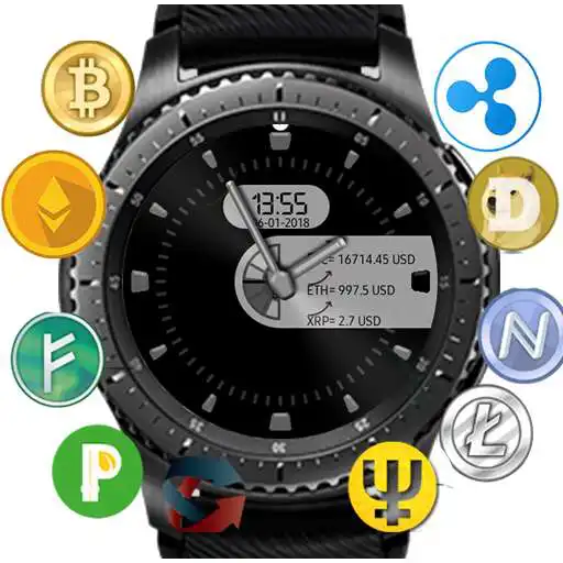 Play Crypto Currency Clock for Gear S2/S3 APK