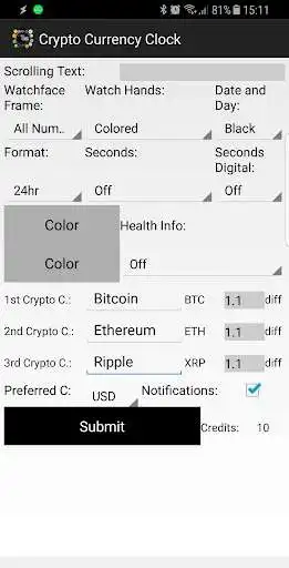 Play Crypto Currency Clock for Gear S2/S3  and enjoy Crypto Currency Clock for Gear S2/S3 with UptoPlay