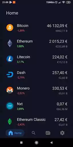 Play Cryptocurrency Tracker App 2021 as an online game Cryptocurrency Tracker App 2021 with UptoPlay
