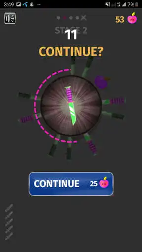 Play Crypto Knife Hit as an online game Crypto Knife Hit with UptoPlay