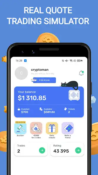 Play Cryptomania —Trading Simulator  and enjoy Cryptomania —Trading Simulator with UptoPlay