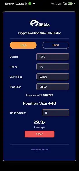 Play Crypto Position Size Calc as an online game Crypto Position Size Calc with UptoPlay