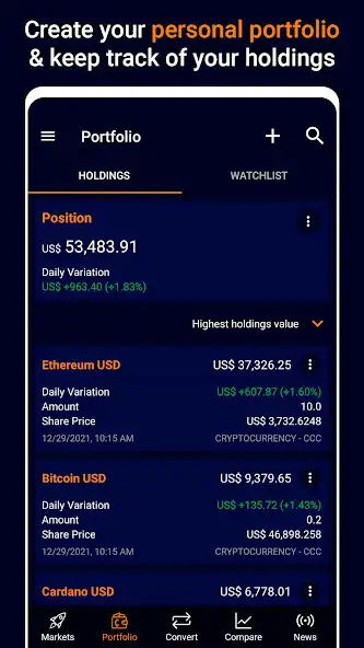 Play Crypto Prices  Charts as an online game Crypto Prices  Charts with UptoPlay