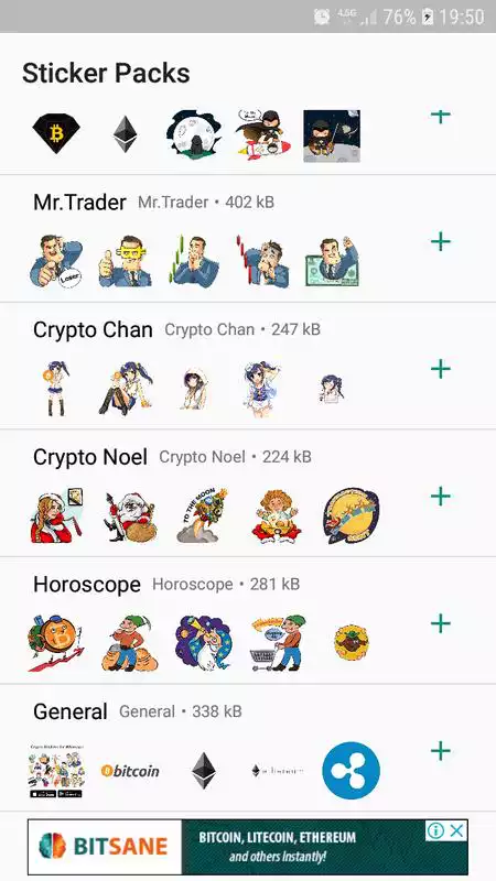 Play Crypto Stickers for Whatsapp