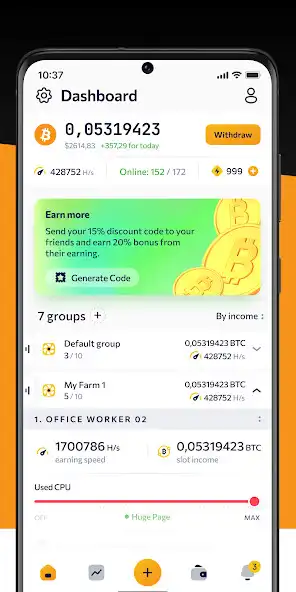 Play CryptoTab Farm PRO  and enjoy CryptoTab Farm PRO with UptoPlay